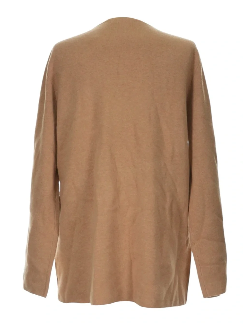 J. Crew Giselle V-Neck Sweater Blazer S Tan V-Neck Longer Gold Buttons NWT